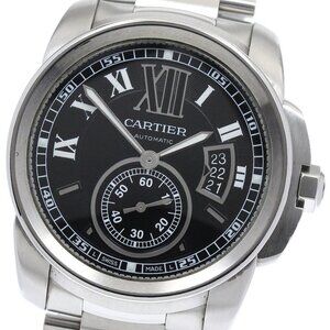 CARTIER Calibre de Cartier W7100014 Date black Dial Automatic Men's Watch_882487